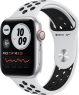 Apple Watch Nike SE (GPS + Cellular) 40mm silber mit Sportarmband platinum/schwarz (MYYW2FD)