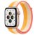 Apple Watch SE (GPS + Cellular) 44mm gold mit Sport Loop pflaume (MYEY2FD)