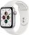 Apple Watch SE (GPS + Cellular) 44mm silber mit Sportarmband weiß (MYEV2FD)