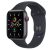 Apple Watch Series 4 (GPS + Cellular) Aluminium 44mm grau mit Sportarmband schwarz (MTVU2FD/A)