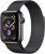 Apple Watch Series 5 (GPS + Cellular) 40mm Edelstahl space schwarz mit Sportarmband schwarz (MWX82FD)