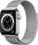 Apple Watch Series 6 (GPS + Cellular) 40mm Edelstahl silber mit Sportarmband weiß (M06T3FD)