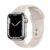 Apple Watch Series 6 (GPS + Cellular) 40mm Edelstahl silber mit Sportarmband weiß (M06T3FD)
