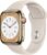 Apple Watch Series 6 (GPS + Cellular) 40mm Edelstahl gold mit Sportarmband zyperngrün (M06V3FD)